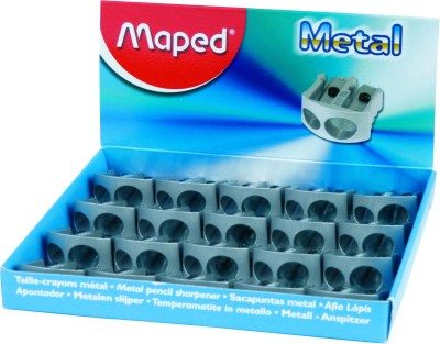 Maped Double Hole Metal Pencil Sharpeners – Box of 20 Maped Double Hole Metal Pencil Sharpeners – Box of 20
