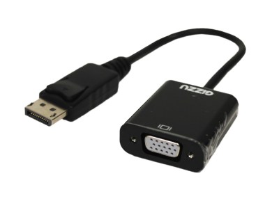 Gizzu Display Port To VGA Adapter – Black Gizzu Display Port To VGA Adapter – Black