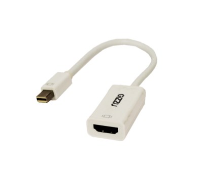 Gizzu Mini Display Port To HDMI Adapter – White Gizzu Mini Display Port To HDMI Adapter – White
