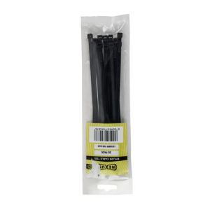 Nexus – Cable Tie 4.8 x 200mm T50R Black – 20 Piece Nexus – Cable Tie 4.8 x 200mm T50R Black – 20 Piece