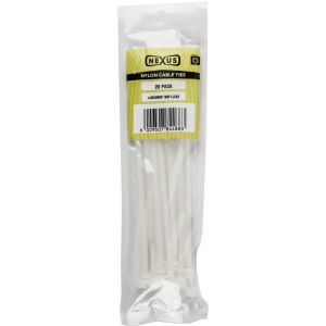 Nexus – Cable Tie 4.8 x 200mm T50R Clear – 20 Piece Nexus – Cable Tie 4.8 x 200mm T50R Clear – 20 Piece