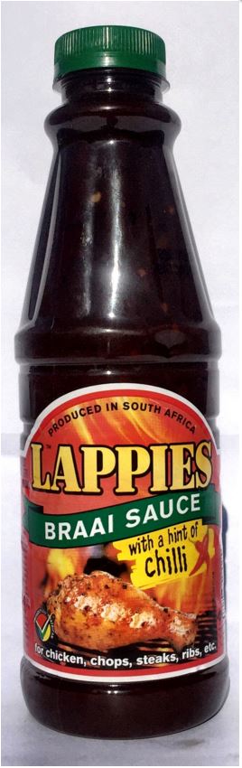 Lappies Braai Sauce – with a Hint of Chilli – 500ml Lappies Braai Sauce – with a Hint of Chilli – 500ml