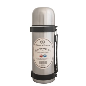 Home Classix – Stainless Steel Vacuum Flask With Handle and Strap – 1 Litre Home Classix – Stainless Steel Vacuum Flask With Handle and Strap – 1 Litre