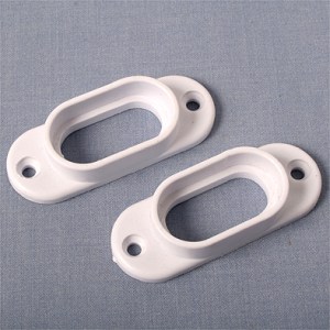 Bracket Pvc White-Flat 15mm Cupb.Tubing Bracket Pvc White-Flat 15mm Cupb.Tubing
