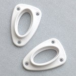 Bracket Pvc White-Oval 19mm Cupb.Tubing Bracket Pvc White-Oval 19mm Cupb.Tubing