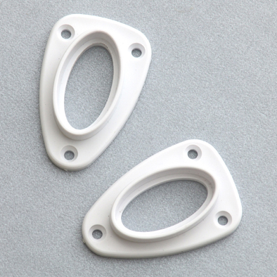 Bracket Pvc White-Oval 19mm Cupb.Tubing Bracket Pvc White-Oval 19mm Cupb.Tubing