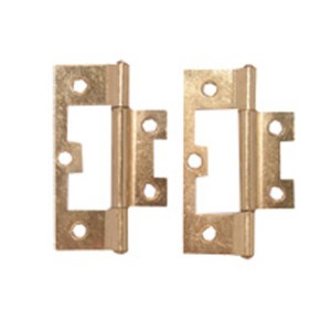 Hinge Flush/Sinkless Brass Plated 40mm Hinge Flush/Sinkless Brass Plated 40mm