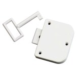 Cupboard Lock Plastic Wht 59X46mm 1 Key Cupboard Lock Plastic Wht 59X46mm 1 Key
