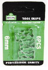 Tool Clip 10mm – Nickle Plated Waldo (6/Card) Tool Clip 10mm – Nickle Plated Waldo (6/Card)