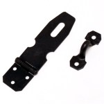 Hasp+Staple Black Japan Light 75mm Hasp+Staple Black Japan Light 75mm