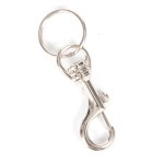 Key Holder Snaphook Nickle Plated 6mm+2 Rings Waldo Key Holder Snaphook Nickle Plated 6mm+2 Rings Waldo
