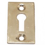 Escutcheon Oblong/Flat Brass 35X19mm #91 Escutcheon Oblong/Flat Brass 35X19mm #91