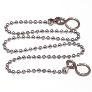 Chain Bath Ball Type 420mm C/W Rings N.P Chain Bath Ball Type 420mm C/W Rings N.P