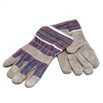 Glove-Leather-Work 5Cm Wrist-Candystripe Glove-Leather-Work 5Cm Wrist-Candystripe