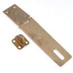 Hasp+Staple Brass Plate Heavy 150mm Hasp+Staple Brass Plate Heavy 150mm