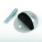 Door Stop 1/2 Moon With Rubber-Sat.Alum Door Stop 1/2 Moon With Rubber-Sat.Alum