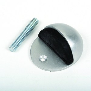 Door Stop 1/2 Moon With Rubber-Sat.Alum Door Stop 1/2 Moon With Rubber-Sat.Alum