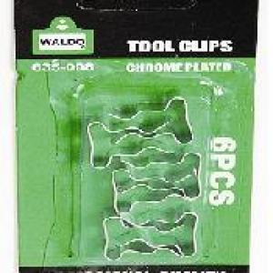 Tool Clip 50mm – Nickle Plated Waldo (4/Card) Tool Clip 50mm – Nickle Plated Waldo (4/Card)