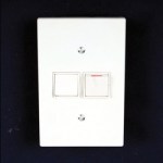 Switch 2X4 2-Lever 1Way Poly Wht.Comp. Switch 2X4 2-Lever 1Way Poly Wht.Comp.