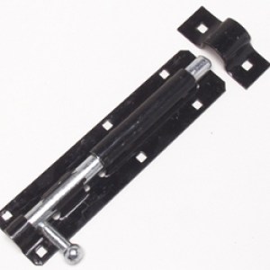 Barrel Bolt Black Japan 200mm x 12mm Shoot Barrel Bolt Black Japan 200mm x 12mm Shoot