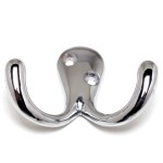 Wardrobe Hook Double Chrome Plate Wardrobe Hook Double Chrome Plate