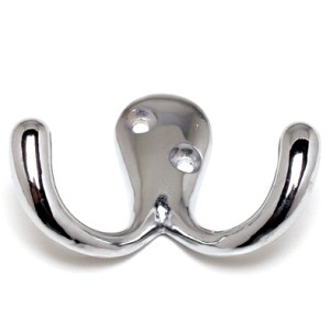 Wardrobe Hook Double Chrome Plate Wardrobe Hook Double Chrome Plate