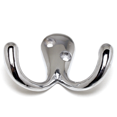 Wardrobe Hook Double Chrome Plate Wardrobe Hook Double Chrome Plate
