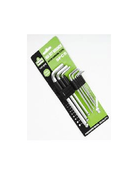 Allen Key Set Ball 9Pc.Sat Ch 1.5-10 Std Allen Key Set Ball 9Pc.Sat Ch 1.5-10 Std