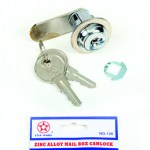 Cam Lock Straight 19mm #126-Chrome Plated Starwheel Cam Lock Straight 19mm #126-Chrome Plated Starwheel