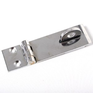 Hasp+Staple Heavy 70mmx25mm Chrome Plated On Brass Hasp+Staple Heavy 70mmx25mm Chrome Plated On Brass
