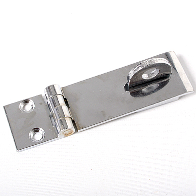 Hasp+Staple Heavy 70mmx25mm Chrome Plated On Brass Hasp+Staple Heavy 70mmx25mm Chrome Plated On Brass