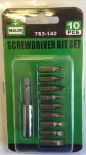 Screwdriver Bit Set 10Pc Waldo Screwdriver Bit Set 10Pc Waldo