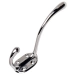 Hat+Coat Hook Chrome Plated -Oval-152mm 4Hole #307 Hat+Coat Hook Chrome Plated -Oval-152mm 4Hole #307