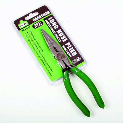 Plier Long Nose 200mm Pvc Grip Grn.Waldo Plier Long Nose 200mm Pvc Grip Grn.Waldo