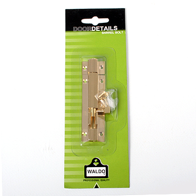 Barrel Bolt Brass 100mm X 25mm Barrel Bolt Brass 100mm X 25mm