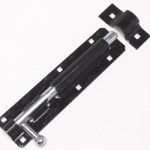 Barrel Bolt Black Japan 100mm x 12mm Shoot Barrel Bolt Black Japan 100mm x 12mm Shoot