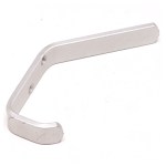 Hat+Coat Hook Aluminium Square 125mm Hat+Coat Hook Aluminium Square 125mm