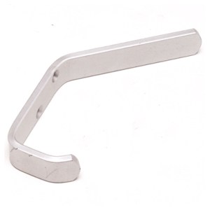 Hat+Coat Hook Aluminium Square 125mm Hat+Coat Hook Aluminium Square 125mm