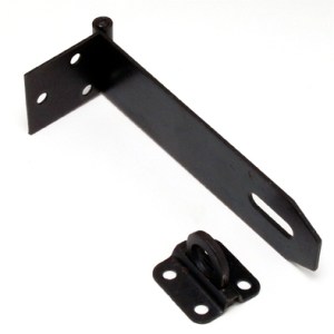 Hasp+Staple Black Japan Heavy 150mm Hasp+Staple Black Japan Heavy 150mm