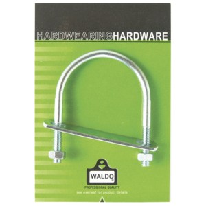 U Bolt 8mmx60mm With Plate+Nuts Galv. U Bolt 8mmx60mm With Plate+Nuts Galv.