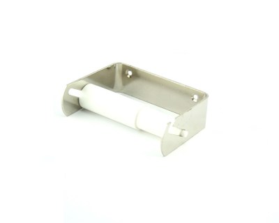 Nickle Plated Toilet Roll Holder with White PVC Roll Nickle Plated Toilet Roll Holder with White PVC Roll