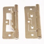 Hinge Flush/Sinkless Brass Plated 100mm Hinge Flush/Sinkless Brass Plated 100mm