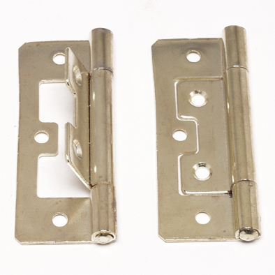 Hinge Flush/Sinkless Brass Plated 100mm Hinge Flush/Sinkless Brass Plated 100mm