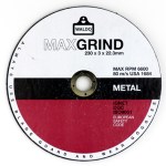 Disc Cutting Metal 230X3.0X22 Maxgrind Disc Cutting Metal 230X3.0X22 Maxgrind