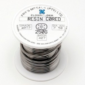 Solder Resin Core 2.5mm 40/60 250G Roll Solder Resin Core 2.5mm 40/60 250G Roll