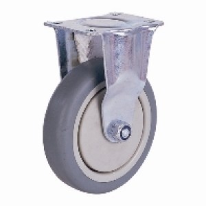 Castor Rubber Rigid 126X32 Scr.Pl.95X67 Castor Rubber Rigid 126X32 Scr.Pl.95X67