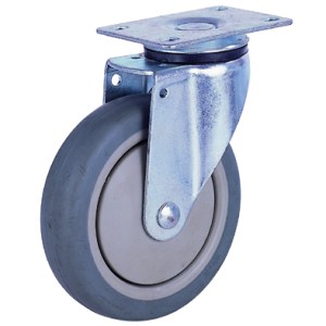 Castor Rubber Swivel 101mmx32mm Pl 95mm Castor Rubber Swivel 101mmx32mm Pl 95mm