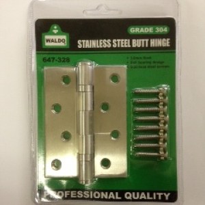 Hinge Butt S/S 100X75-2.5mm Bearing+Scrw Hinge Butt S/S 100X75-2.5mm Bearing+Scrw