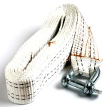 Tow Strap Braided 3Mx50mm W/Shackle-Hpac Tow Strap Braided 3Mx50mm W/Shackle-Hpac