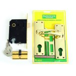 Door Lock Set Mortice W/Cylinder+Handles B.P Door Lock Set Mortice W/Cylinder+Handles B.P